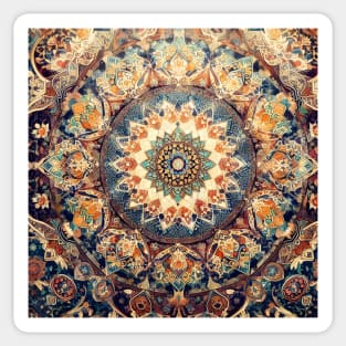 Islamic Grandeur Unveiled: Timeless Art, Floral Motifs, and Vibrant Ornaments Sticker